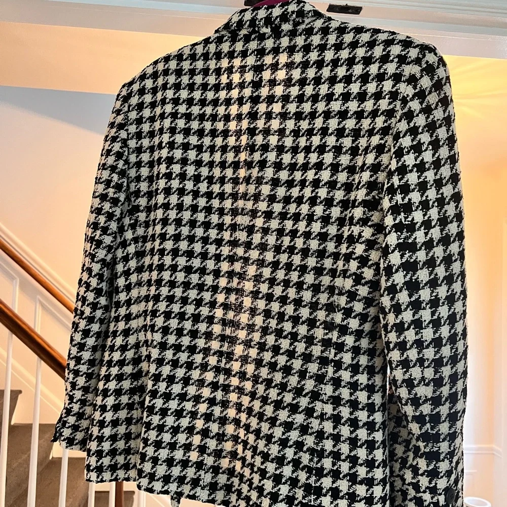 Christian Dior houndstooth blazer